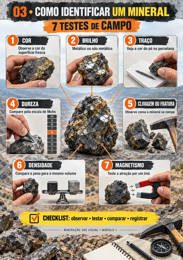 Como Identificar um Mineral — 7 Testes de Campo
